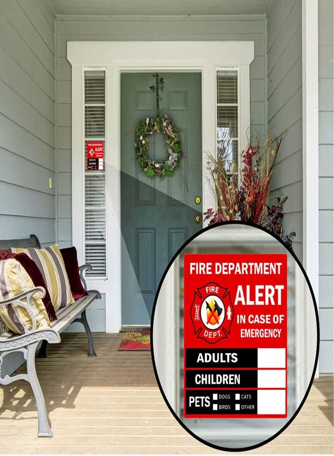 Remarkabel Emergency Alert People and Pet Finder Sticker/Decal - Adults, Children and Pets, 4X4.5 inch Fire Department and Rescue Safety Alert Decal for Window and Door Application (8 Pack) - Image 4